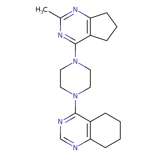4-(4-{2-methyl-5H,6H,7H-cyclopenta[d]pyrimidin-4-yl}piperazin-1-yl)-5,6,7,8-tetrahydroquinazoline