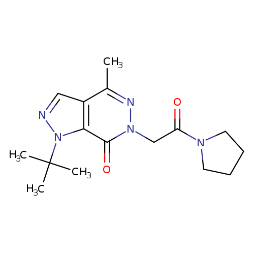 1-tert-butyl-4-methyl-6-[2-oxo-2-(pyrrolidin-1-yl)ethyl]-1H,6H,7H-pyrazolo[3,4-d]pyridazin-7-one