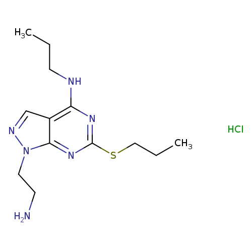 1-(2-AMINOETHYL)-N-PROPYL-6-(PROPYLTHIO)-1H-PYRAZOLO[3,4-D]PYRIMIDIN-4-AM+