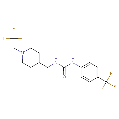 3-{[1-(2,2,2-trifluoroethyl)piperidin-4-yl]methyl}-1-[4-(trifluoromethyl)phenyl]urea