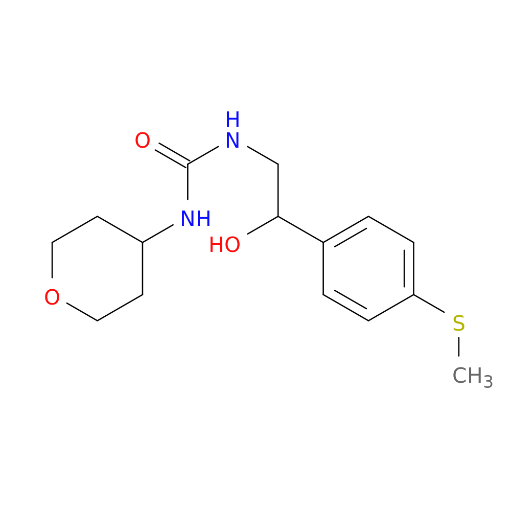3-{2-hydroxy-2-[4-(methylsulfanyl)phenyl]ethyl}-1-(oxan-4-yl)urea