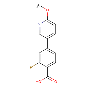 2-Fluoro-4-(6-methoxypyridin-3-yl)benzoic acid