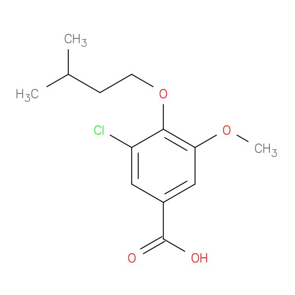 3-Chloro-4-(isopentyloxy)-5-methoxybenzoic acid