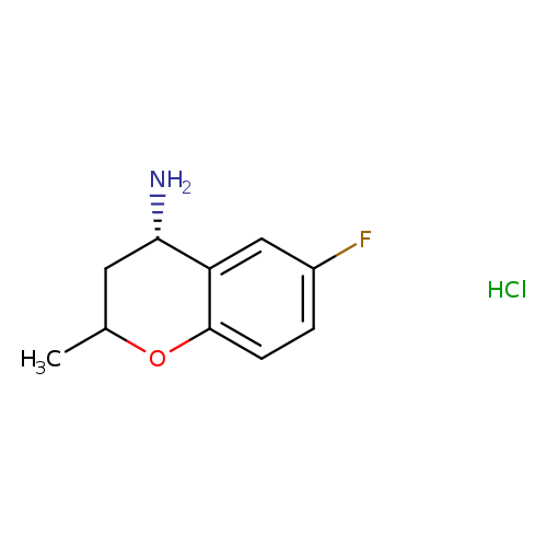(4S)-6-fluoro-2-methyl-3,4-dihydro-2H-1-benzopyran-4-amine hydrochloride