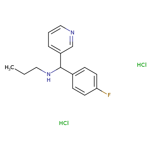 [(4-fluorophenyl)(pyridin-3-yl)methyl](propyl)amine dihydrochloride
