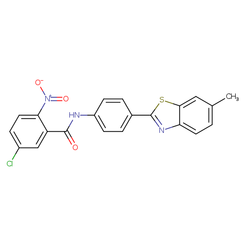 5-chloro-N-[4-(6-methyl-1,3-benzothiazol-2-yl)phenyl]-2-nitrobenzamide
