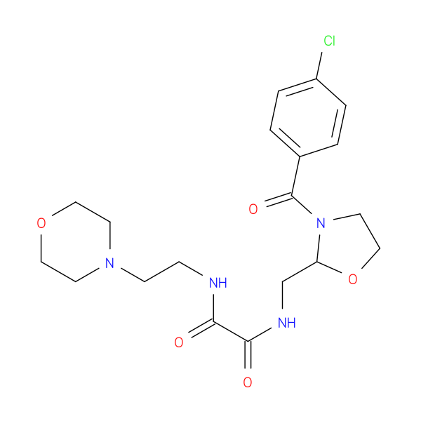 N-{[3-(4-chlorobenzoyl)-1,3-oxazolidin-2-yl]methyl}-N'-[2-(morpholin-4-yl)ethyl]ethanediamide