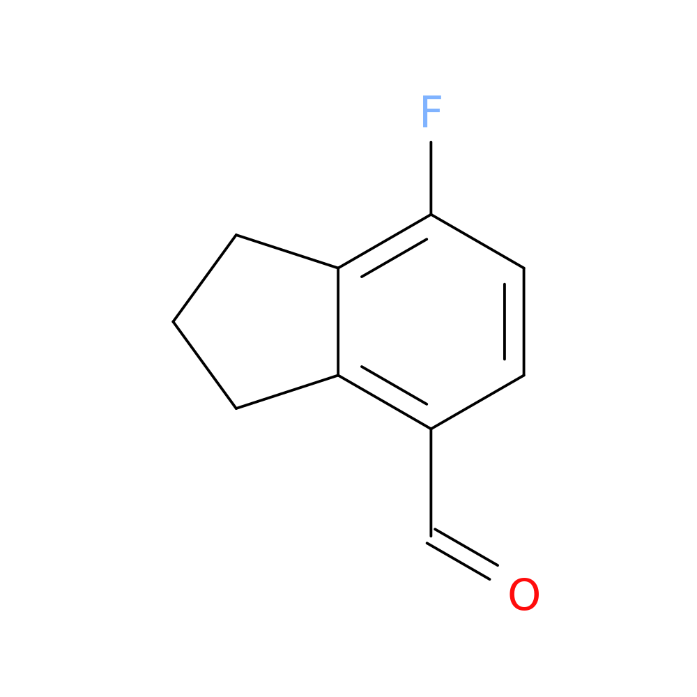 7-fluoro-2,3-dihydro-1H-indene-4-carbaldehyde