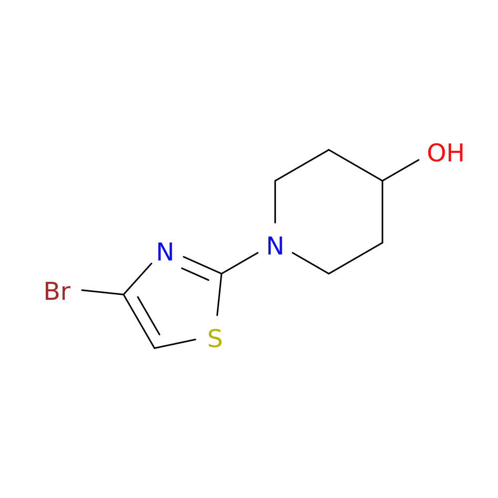 4-Bromo-2-(4-hydroxypiperidino)thiazole