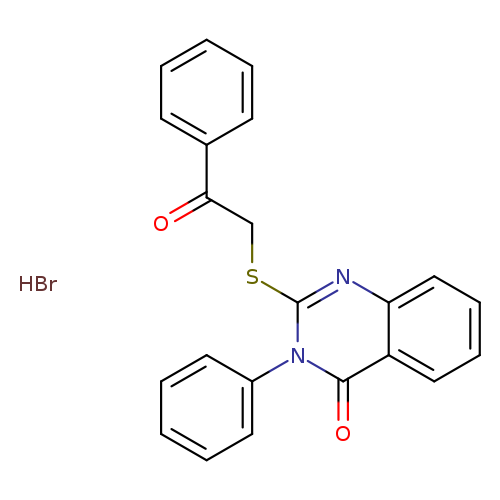 2-[(2-oxo-2-phenylethyl)sulfanyl]-3-phenyl-3,4-dihydroquinazolin-4-one hydrobromide