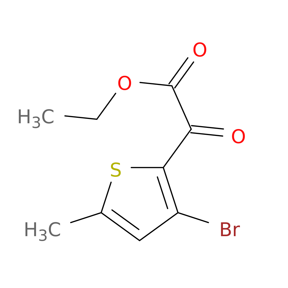 ethyl 2-(3-bromo-5-methylthiophen-2-yl)-2-oxoacetate