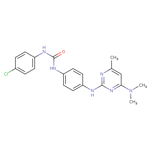 1-(4-chlorophenyl)-3-(4-{[4-(dimethylamino)-6-methylpyrimidin-2-yl]amino}phenyl)urea