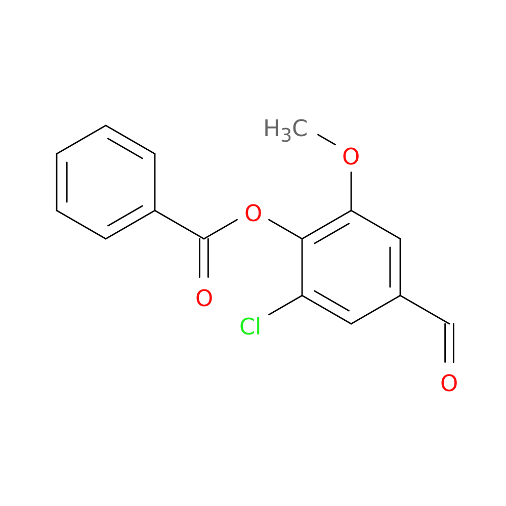 2-chloro-4-formyl-6-methoxyphenyl benzoate