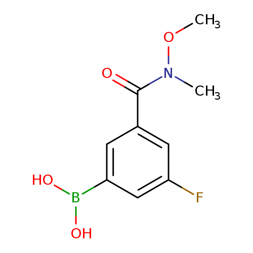 (3-fluoro-5-(methoxy(methyl)carbamoyl)phenyl)boronicacid