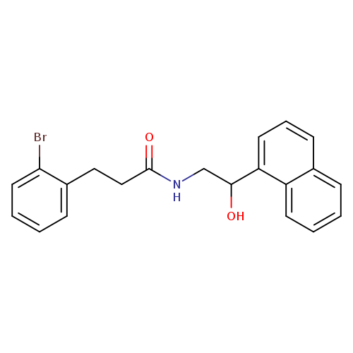 3-(2-bromophenyl)-N-[2-hydroxy-2-(naphthalen-1-yl)ethyl]propanamide