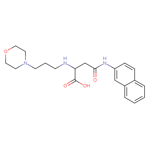 2-{[3-(morpholin-4-yl)propyl]amino}-3-[(naphthalen-2-yl)carbamoyl]propanoic acid