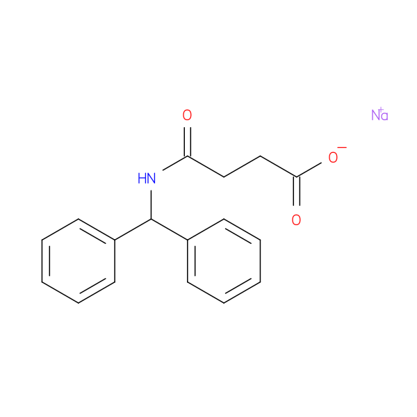 sodium 3-[(diphenylmethyl)carbamoyl]propanoate