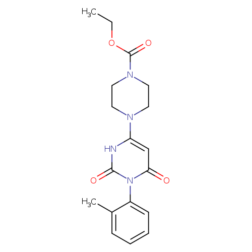 ethyl 4-[1-(2-methylphenyl)-2,6-dioxo-1,2,3,6-tetrahydropyrimidin-4-yl]piperazine-1-carboxylate