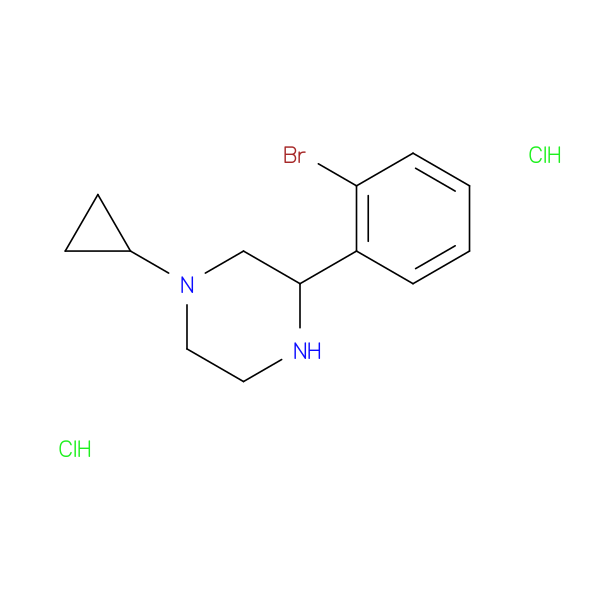 3-(2-Bromophenyl)-1-cyclopropylpiperazine dihydrochloride