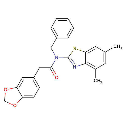 2-(2H-1,3-benzodioxol-5-yl)-N-benzyl-N-(4,6-dimethyl-1,3-benzothiazol-2-yl)acetamide