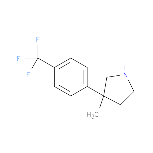 3-methyl-3-[4-(trifluoromethyl)phenyl]pyrrolidine