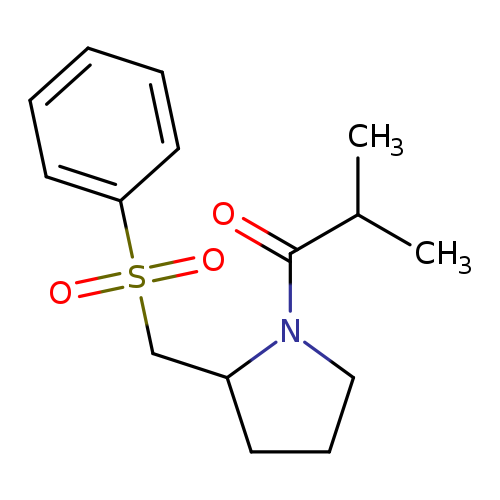 1-{2-[(benzenesulfonyl)methyl]pyrrolidin-1-yl}-2-methylpropan-1-one