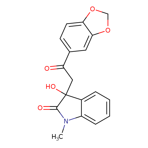 3-[2-(1,3-benzodioxol-5-yl)-2-oxoethyl]-3-hydroxy-1-methyl-1,3-dihydro-2H-indol-2-one
