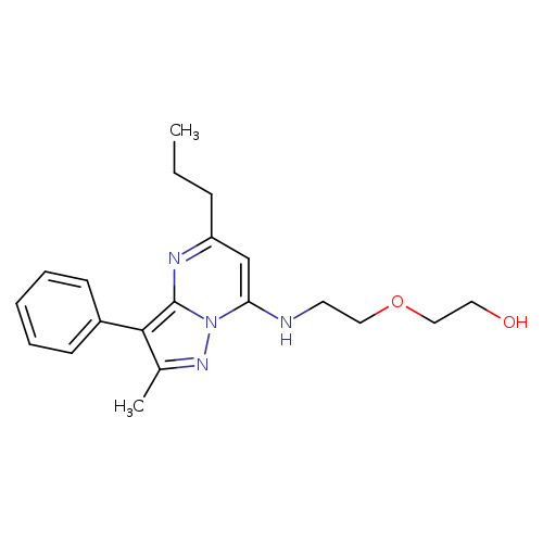 2-[2-({2-methyl-3-phenyl-5-propylpyrazolo[1,5-a]pyrimidin-7-yl}amino)ethoxy]ethan-1-ol