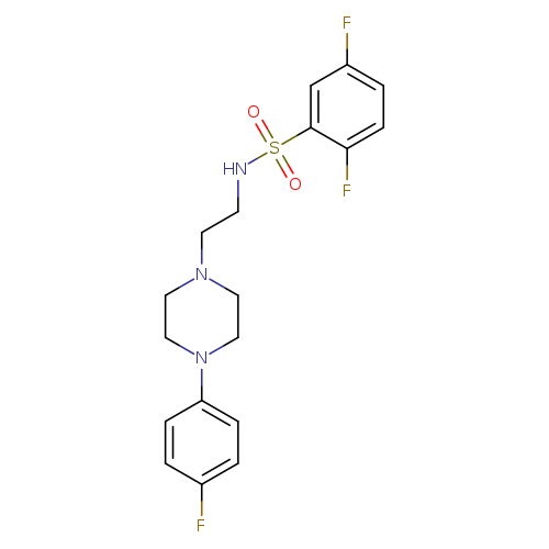 2,5-difluoro-N-{2-[4-(4-fluorophenyl)piperazin-1-yl]ethyl}benzene-1-sulfonamide