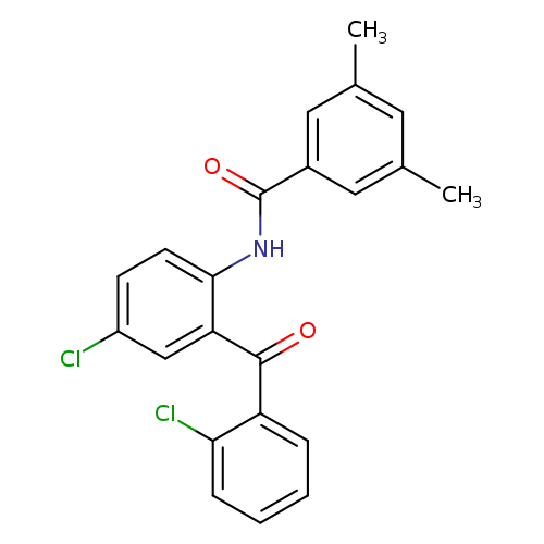 N-[4-chloro-2-(2-chlorobenzoyl)phenyl]-3,5-dimethylbenzamide