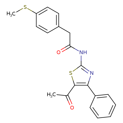 N-(5-acetyl-4-phenyl-1,3-thiazol-2-yl)-2-[4-(methylsulfanyl)phenyl]acetamide