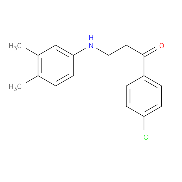1-(4-Chlorophenyl)-3-((3,4-dimethylphenyl)amino)propan-1-one