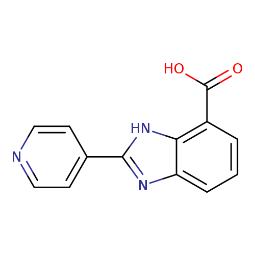 1H-Benzimidazole-7-carboxylic acid, 2-(4-pyridinyl)-