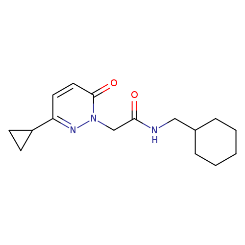 N-(cyclohexylmethyl)-2-(3-cyclopropyl-6-oxo-1,6-dihydropyridazin-1-yl)acetamide