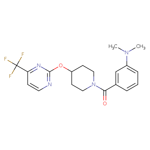 N,N-dimethyl-3-(4-{[4-(trifluoromethyl)pyrimidin-2-yl]oxy}piperidine-1-carbonyl)aniline