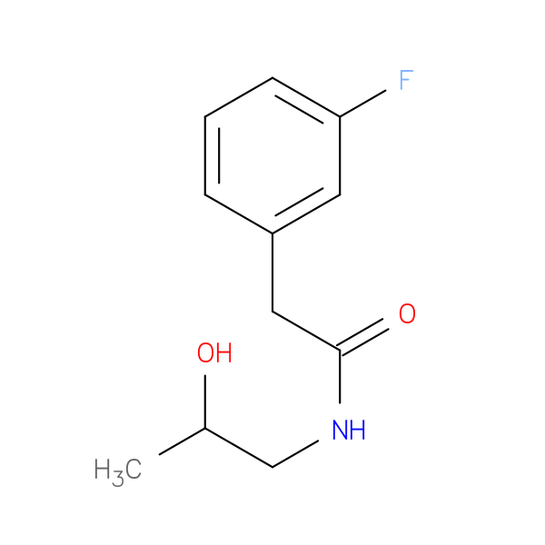 2-(3-fluorophenyl)-N-(2-hydroxypropyl)acetamide