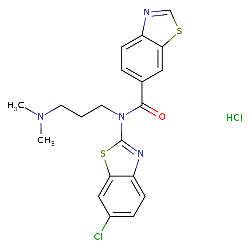 N-(6-chloro-1,3-benzothiazol-2-yl)-N-[3-(dimethylamino)propyl]-1,3-benzothiazole-6-carboxamide hydrochloride