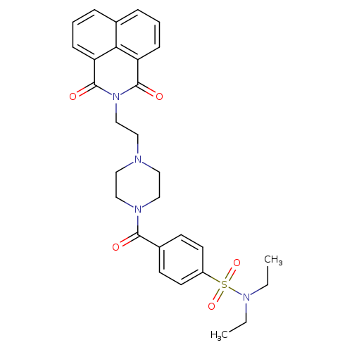 4-[4-(2-{2,4-dioxo-3-azatricyclo[7.3.1.0^{5,13}]trideca-1(13),5,7,9,11-pentaen-3-yl}ethyl)piperazine-1-carbonyl]-N,N-diethylbenzene-1-sulfonamide