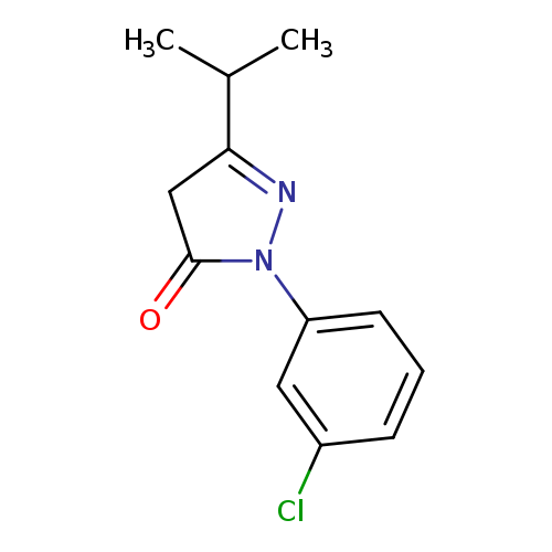 1-(3-chlorophenyl)-3-(propan-2-yl)-4,5-dihydro-1H-pyrazol-5-one