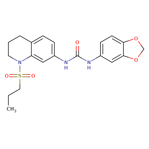 3-(2H-1,3-benzodioxol-5-yl)-1-[1-(propane-1-sulfonyl)-1,2,3,4-tetrahydroquinolin-7-yl]urea