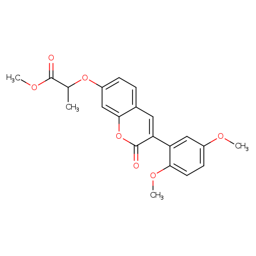 methyl 2-{[3-(2,5-dimethoxyphenyl)-2-oxo-2H-chromen-7-yl]oxy}propanoate