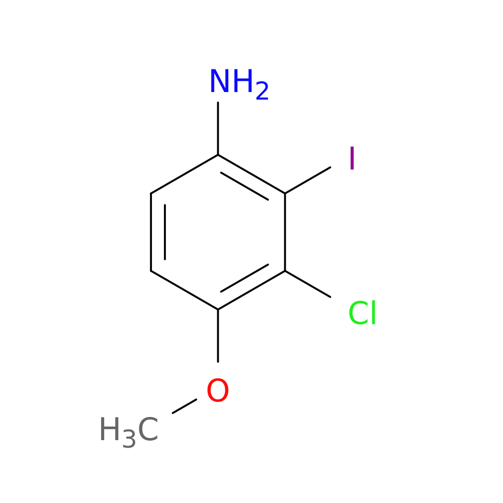 3-chloro-2-iodo-4-methoxyaniline
