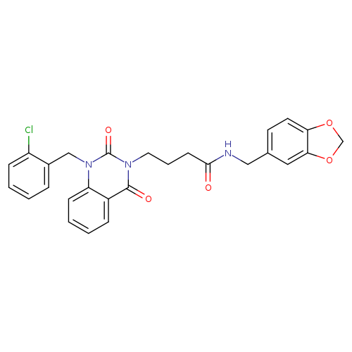 N-[(2H-1,3-benzodioxol-5-yl)methyl]-4-{1-[(2-chlorophenyl)methyl]-2,4-dioxo-1,2,3,4-tetrahydroquinazolin-3-yl}butanamide