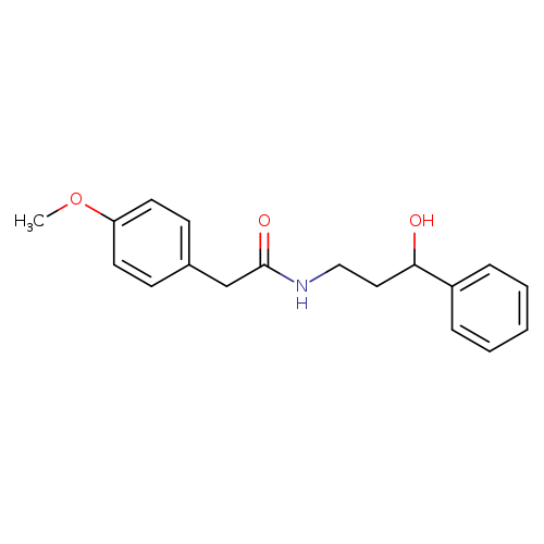 N-(3-hydroxy-3-phenylpropyl)-2-(4-methoxyphenyl)acetamide