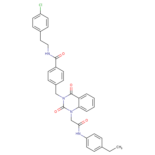 N-[2-(4-chlorophenyl)ethyl]-4-[(1-{[(4-ethylphenyl)carbamoyl]methyl}-2,4-dioxo-1,2,3,4-tetrahydroquinazolin-3-yl)methyl]benzamide