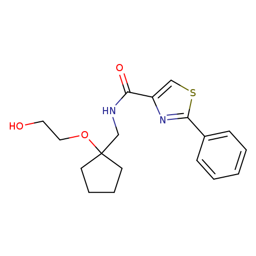N-{[1-(2-hydroxyethoxy)cyclopentyl]methyl}-2-phenyl-1,3-thiazole-4-carboxamide