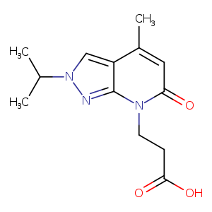 3-[4-methyl-6-oxo-2-(propan-2-yl)-2H,6H,7H-pyrazolo[3,4-b]pyridin-7-yl]propanoic acid
