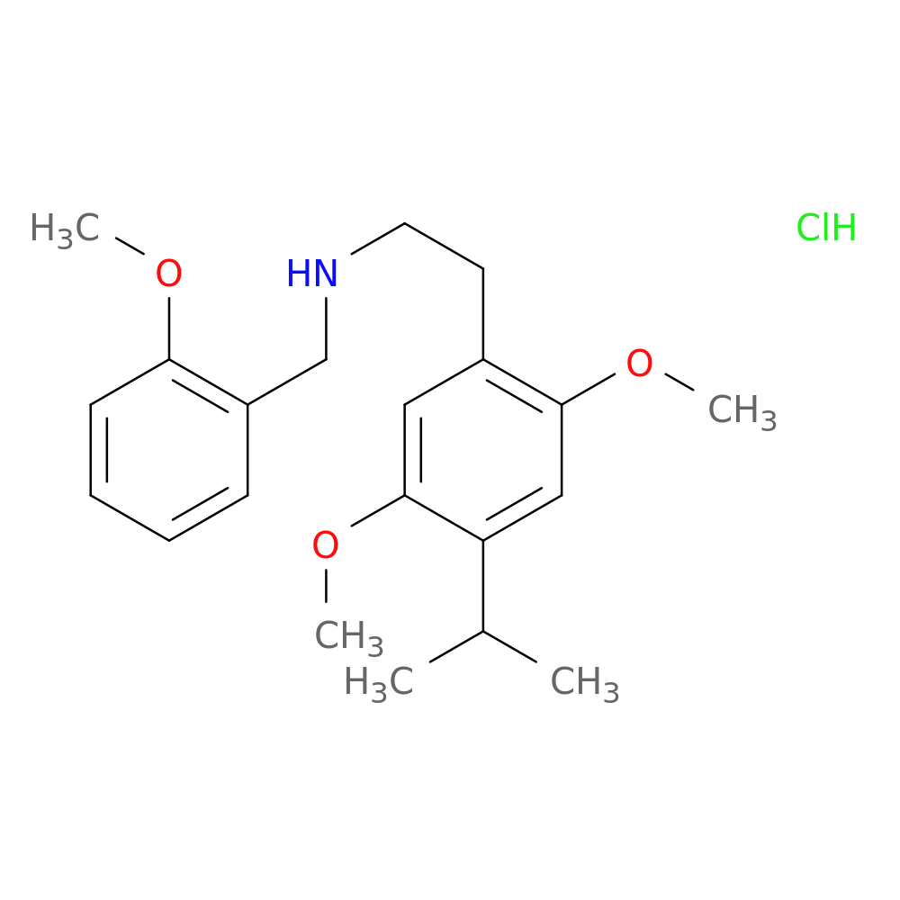 2-(4-isopropyl-2,5-dimethoxyphenyl)-N-(2-methoxybenzyl)ethan-1-amine,monohydrochloride