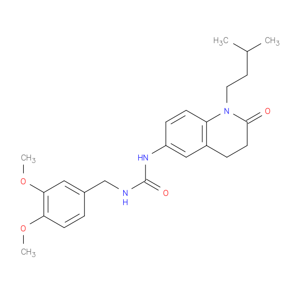 1-[(3,4-dimethoxyphenyl)methyl]-3-[1-(3-methylbutyl)-2-oxo-1,2,3,4-tetrahydroquinolin-6-yl]urea