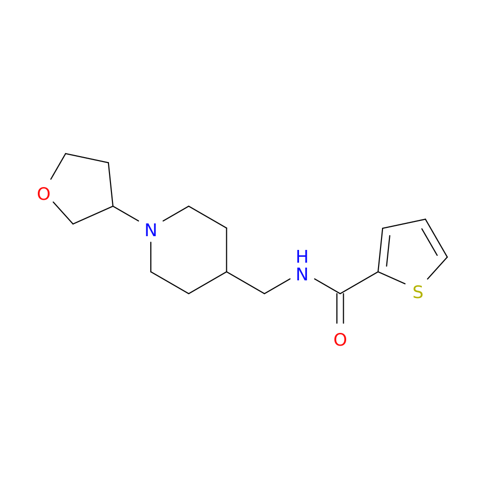 N-{[1-(oxolan-3-yl)piperidin-4-yl]methyl}thiophene-2-carboxamide